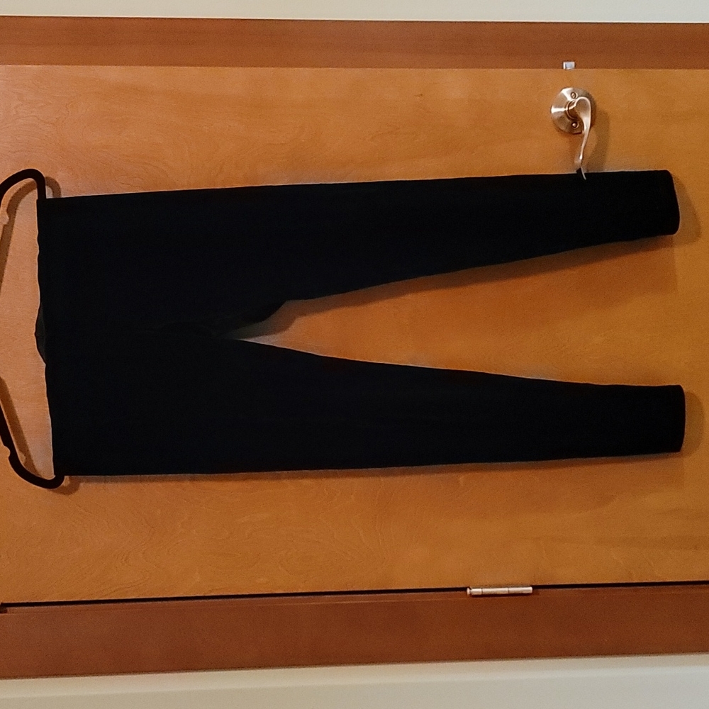 Black Stretch Velvet Leggings Size L